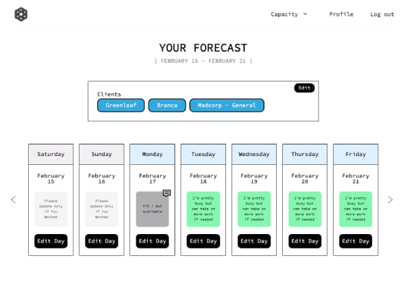 Availability Sharing App