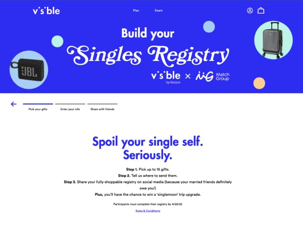 Visible Singles Registry